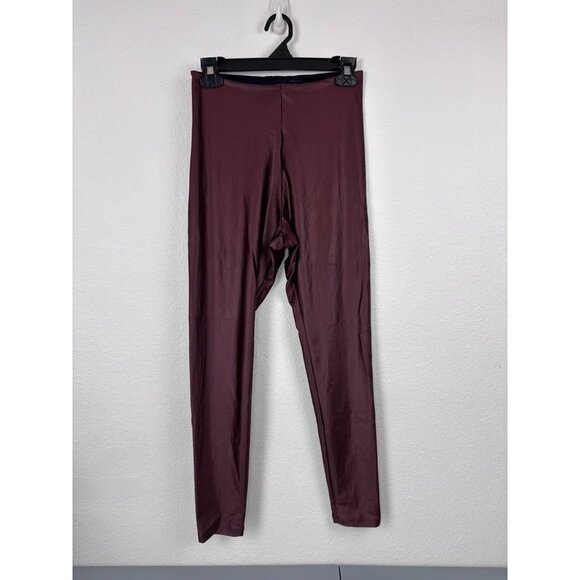 Revolve Commando women's large copper matte metallic leggings high rise stretch - Picture 2 of 7